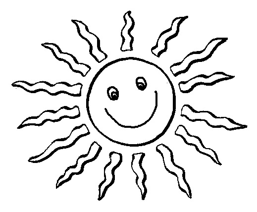 sun coloring pages