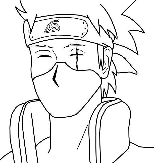 naruto coloring pages kakashi | Anime | Coloring pages ...
