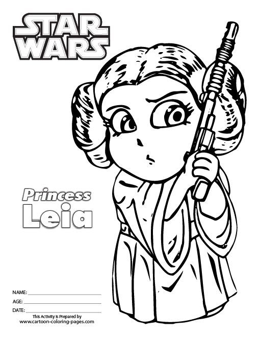 Coloring, Princess leia and Coloring pages