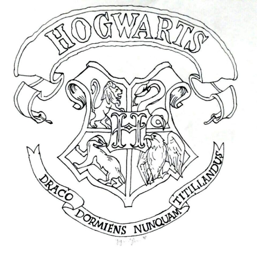 Coloring Pages: Hogwarts House Coloring Page Pages Harry ...