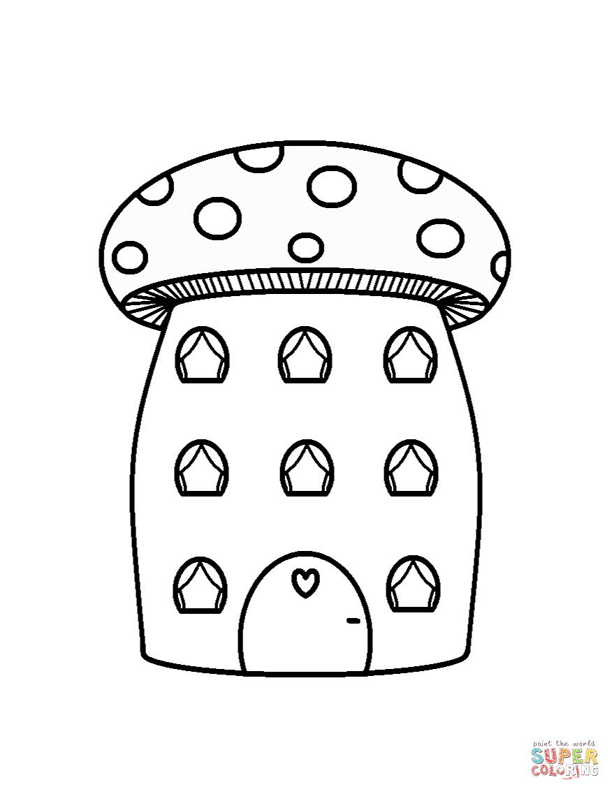 Mushrooms coloring pages | Free Coloring Pages