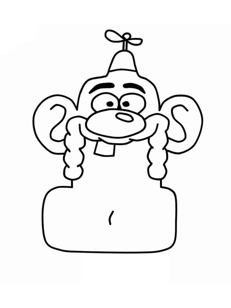 Uncle Grandpa Face Coloring Page - Free ...