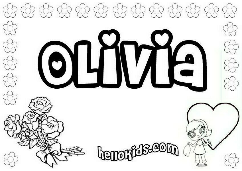Olivia coloring pages - Hellokids.com