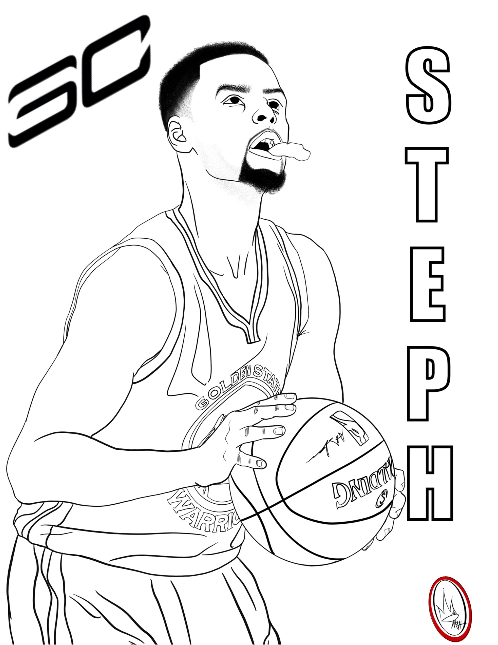 Steph Curry - Coloring Home