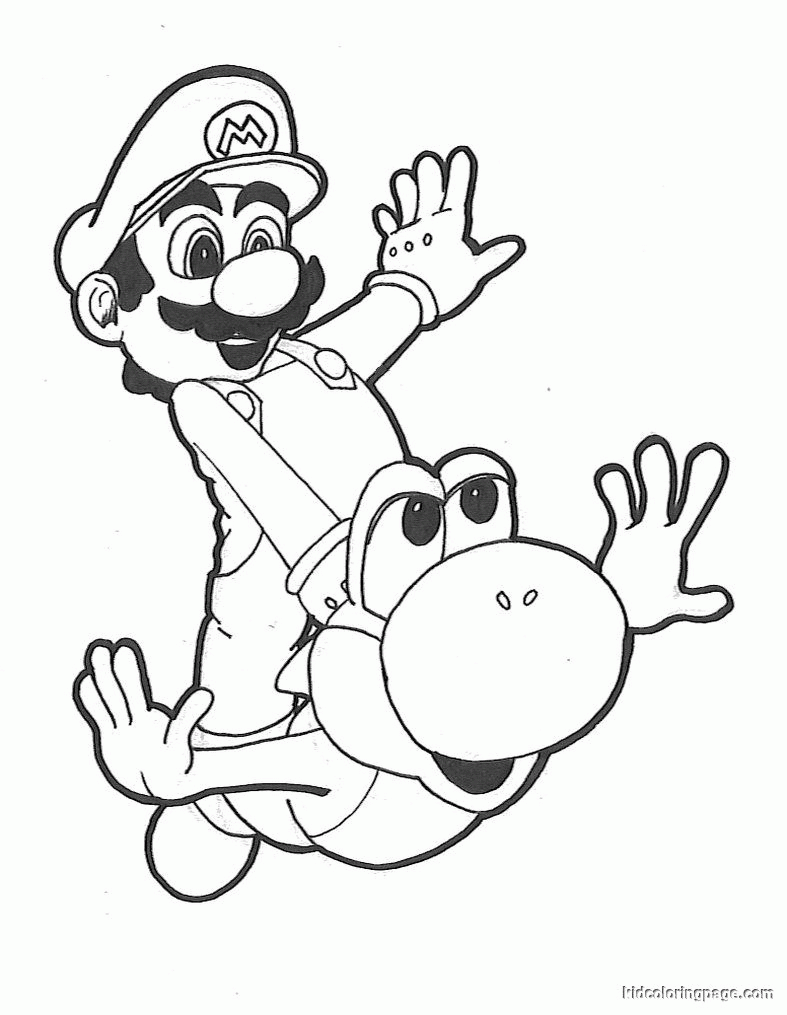 Yoshi Coloring Pages | Forcoloringpages.com - Coloring Home