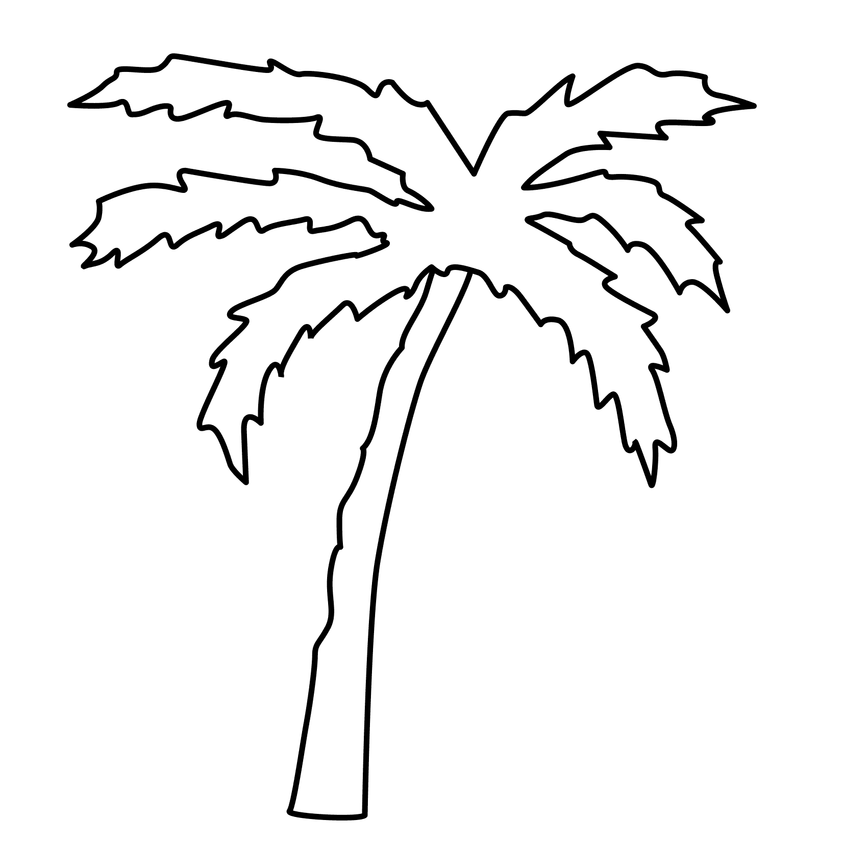 Palm Branch Coloring Page - Coloring Home