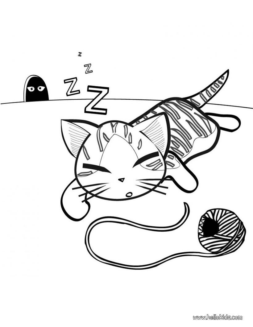 CAT coloring pages - 45 free Pets and animals coloring pages ...