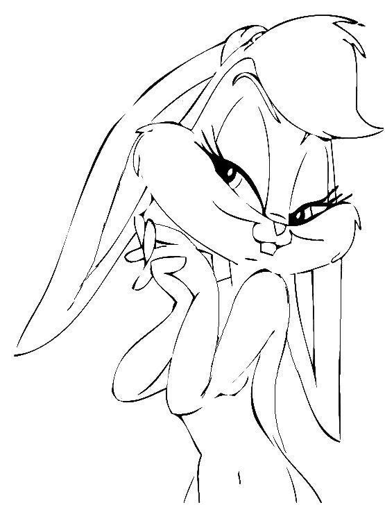 Lola Bunny Coloring Pages - Looney Tunes cartoon coloring pages ...