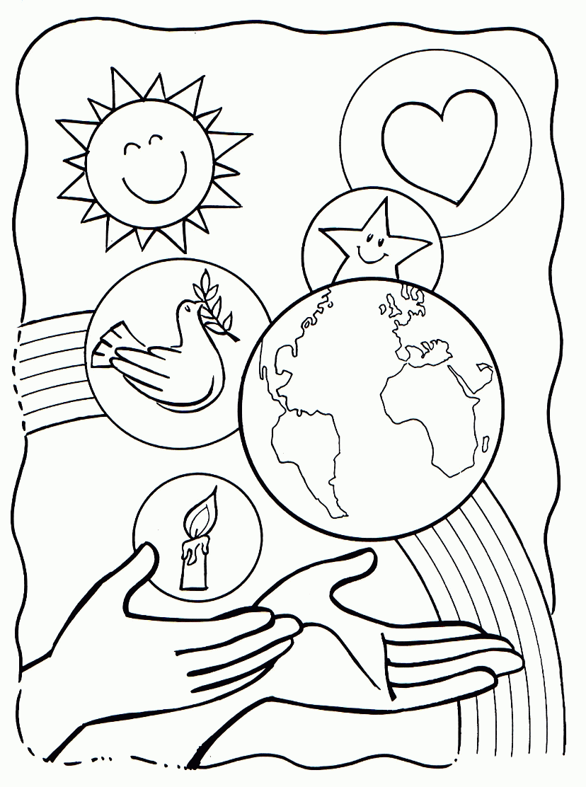Day Creation Coloring Page Days Creation Coloring Pages Coloring ...