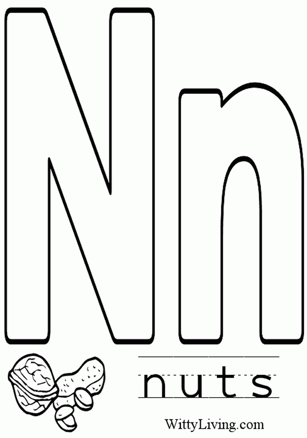 Learn Free Coloring Pages Of With The Letter N Nest Of, Dexterity ...