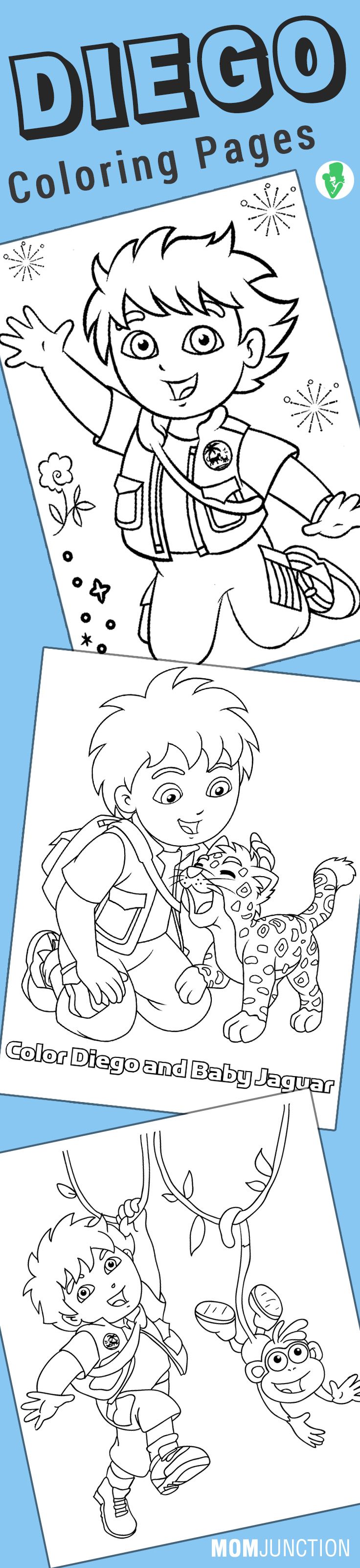 Top 10 Free Printable Diego Coloring Pages Online
