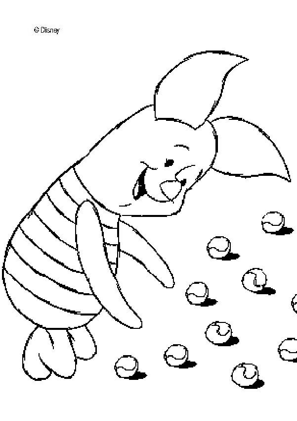 Winnie The Pooh coloring pages - Piglet