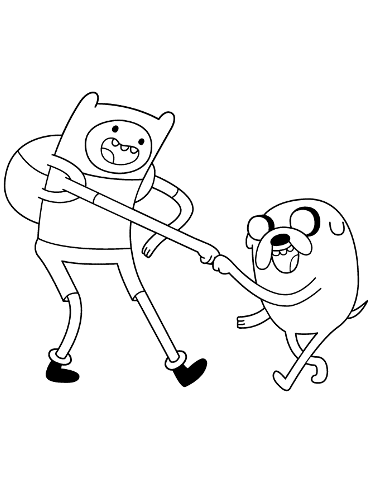 Adventure Time Coloring Pages Finn | Cartoon Coloring pages of ...