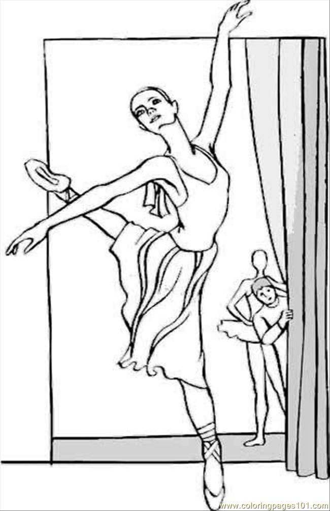 Ballet Position Coloring Pages Printable - Coloring Pages For All Ages - Co...