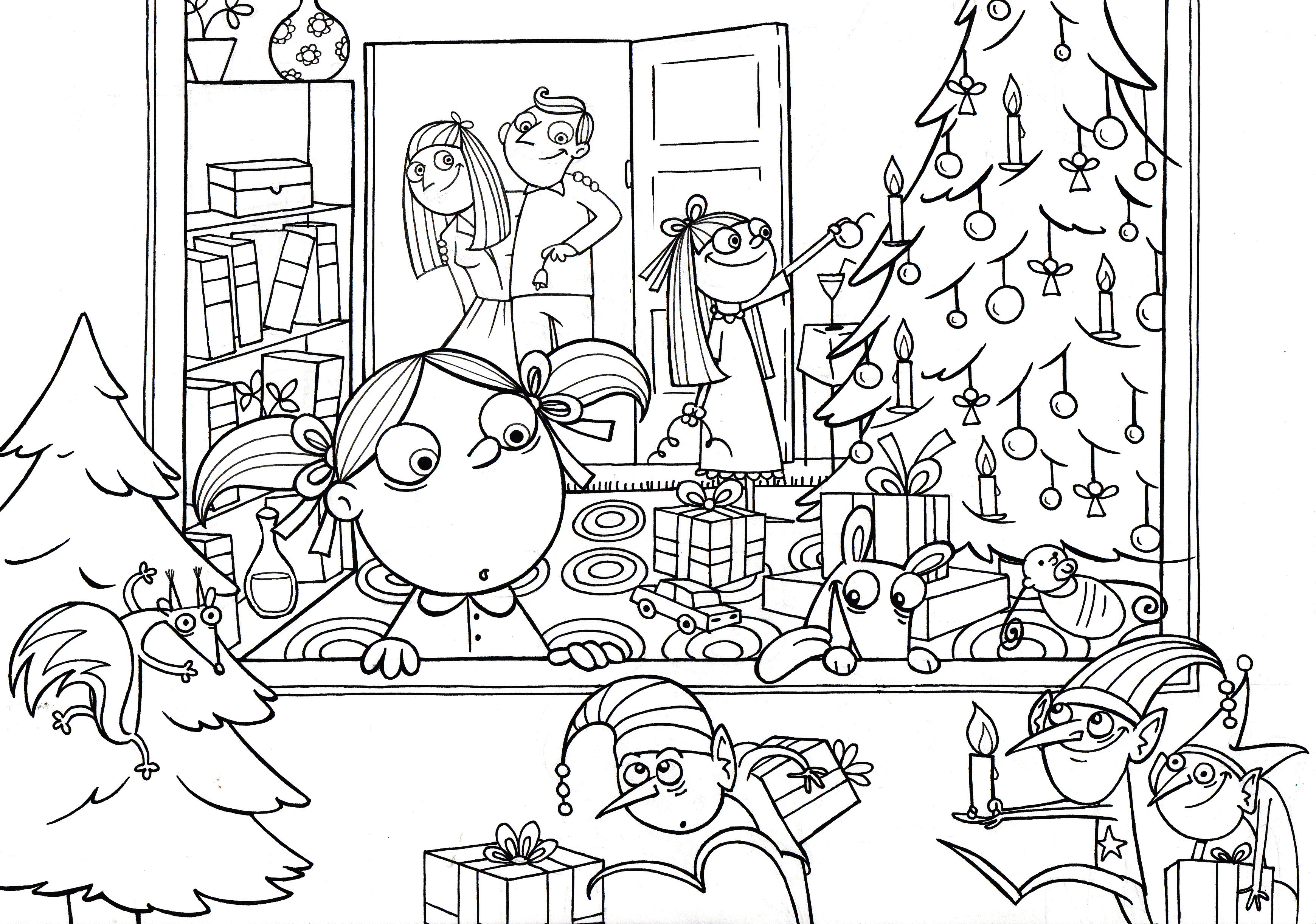 Christmas santa claus coloring pages | www.veupropia.org