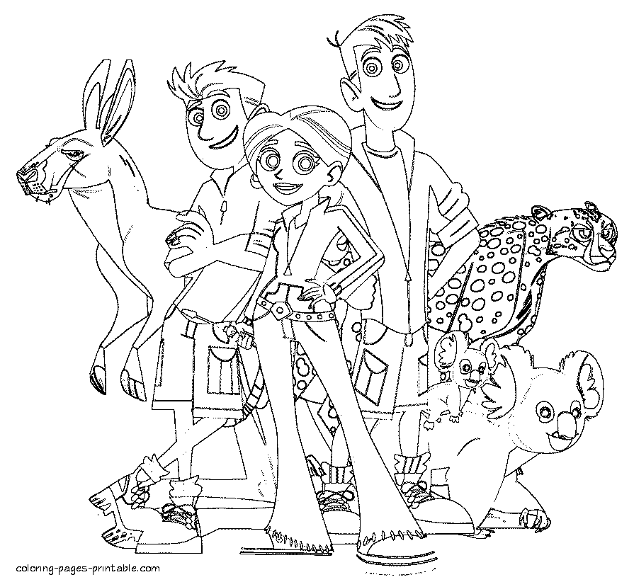 Wild Kratts Coloring Pages For Kids Coloring Home