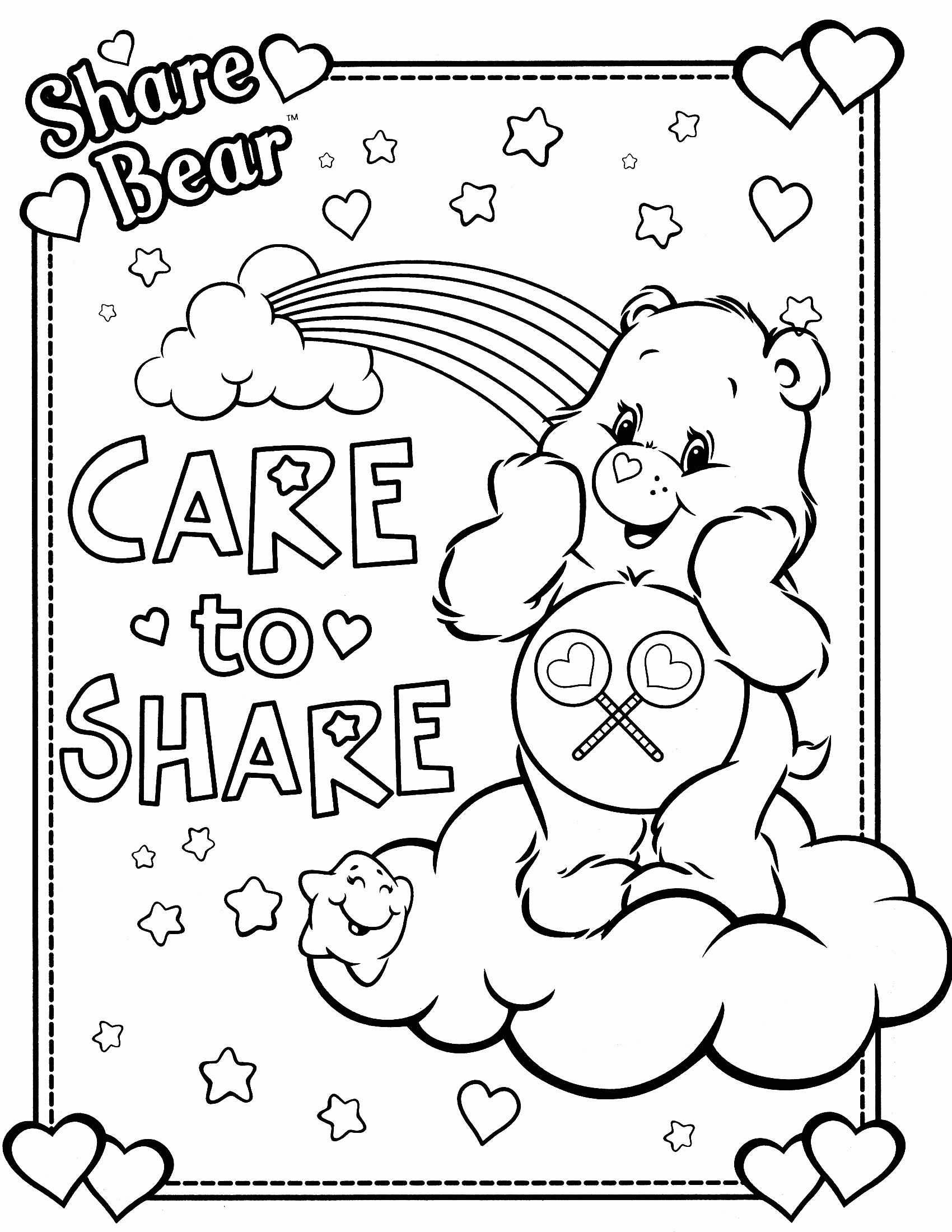 Care Bears Coloring Pages Halloween - Coloring Pages For All Ages