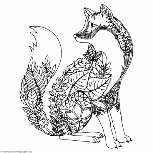 Zentangle Animal Coloring Pages Awesome Zentangle Animal Templates –  Getcoloringpages | Fox coloring page, Forest coloring pages, Enchanted  forest coloring