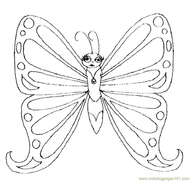 monarch-butterfly-side-view Coloring Page for Kids - Free Butterfly  Printable Coloring Pages Online for Kids - ColoringPages101.com | Coloring  Pages for Kids