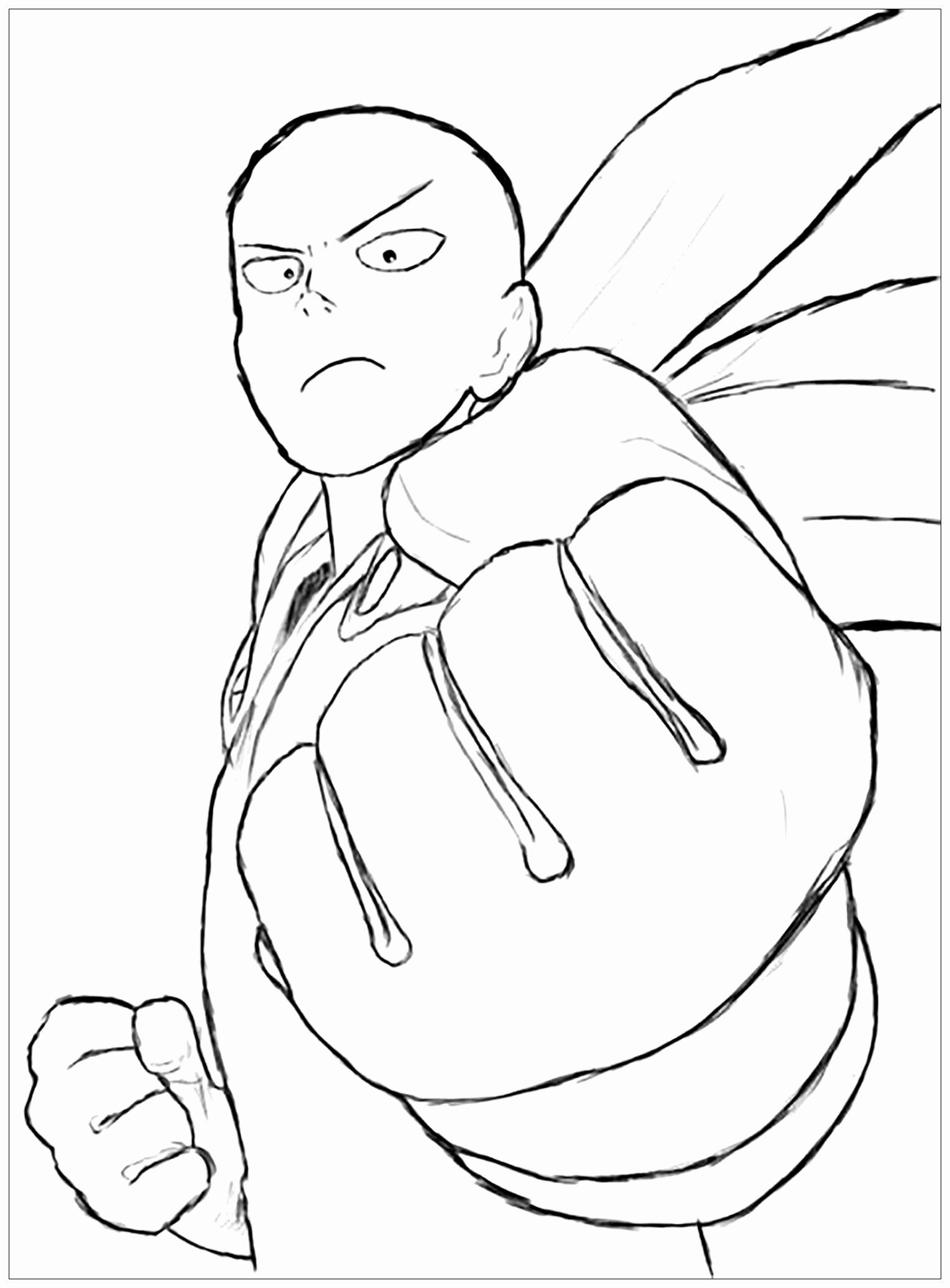 One-punch Man Anime Coloring Pages Ideas Awesome 20 New For Easy E Punch  Man Anime Drawing Cine Regard | One Punch Man Anime, One Punch Man,  Coloring Pages - Coloring Home