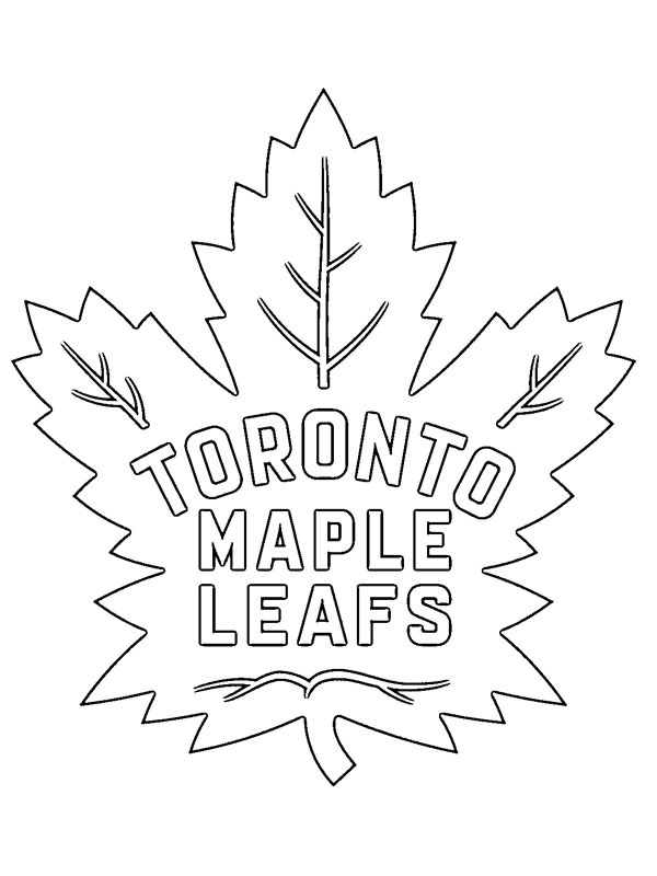 colouring page Toronto Maple Leafs | coloringpage.ca