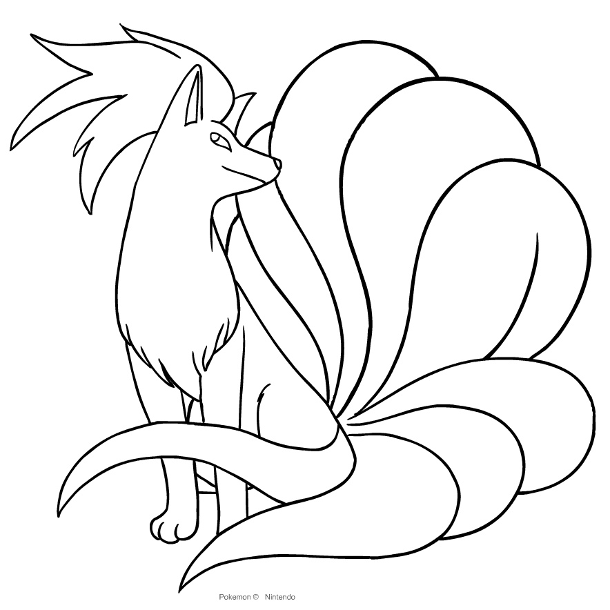 Ninetales Coloring Pages - Coloring Home