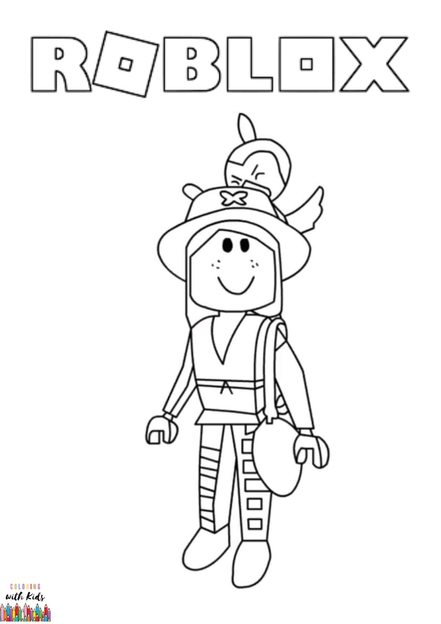 Roblox Girl Coloring Pages   Coloring Home