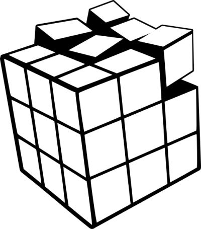 Geometric Coloring Pages | Geometric coloring pages, Rubiks cube, Cube