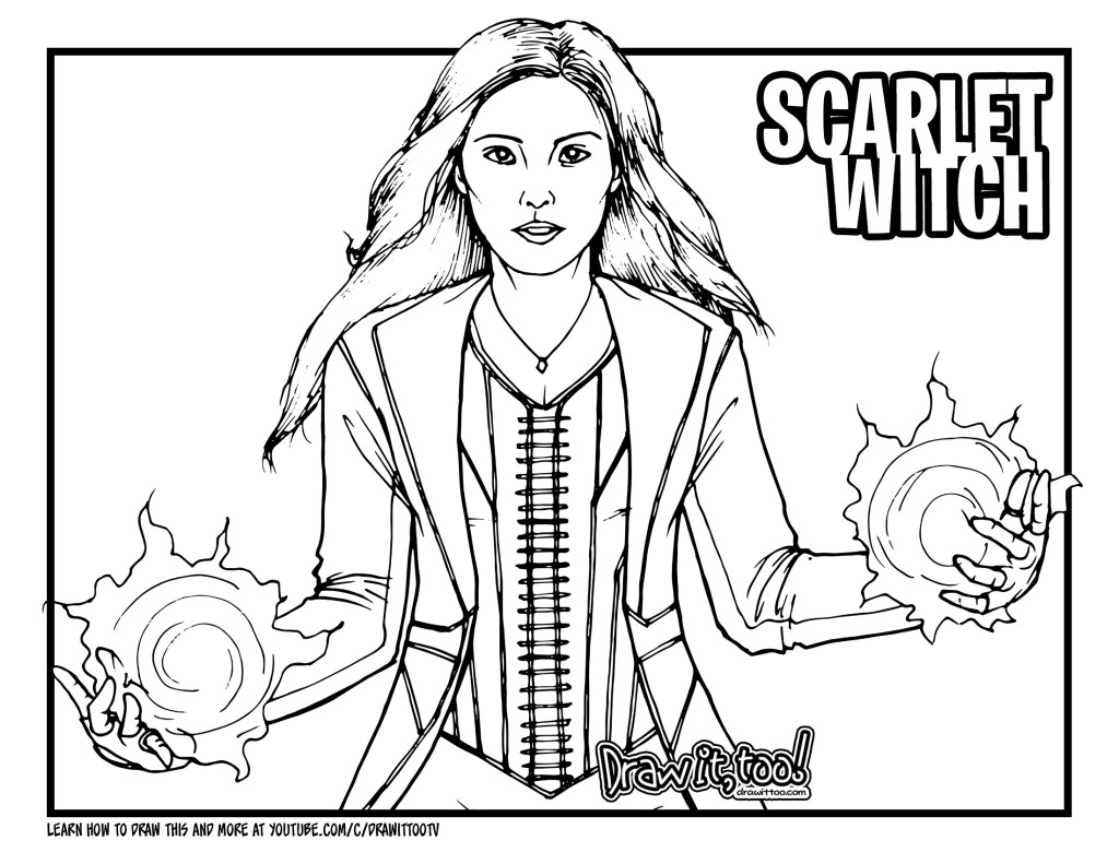 How to Draw SCARLET WITCH (Marvel ...drawittoo.com