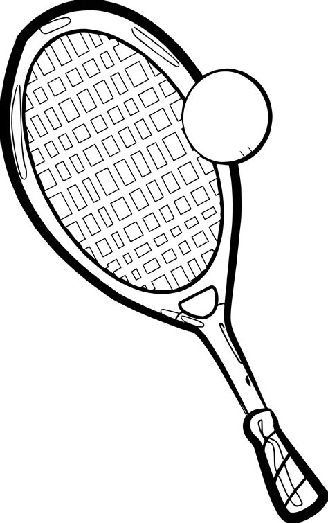 Girl Playing Tennis Coloring Page (Page 1) - Line.17QQ.com