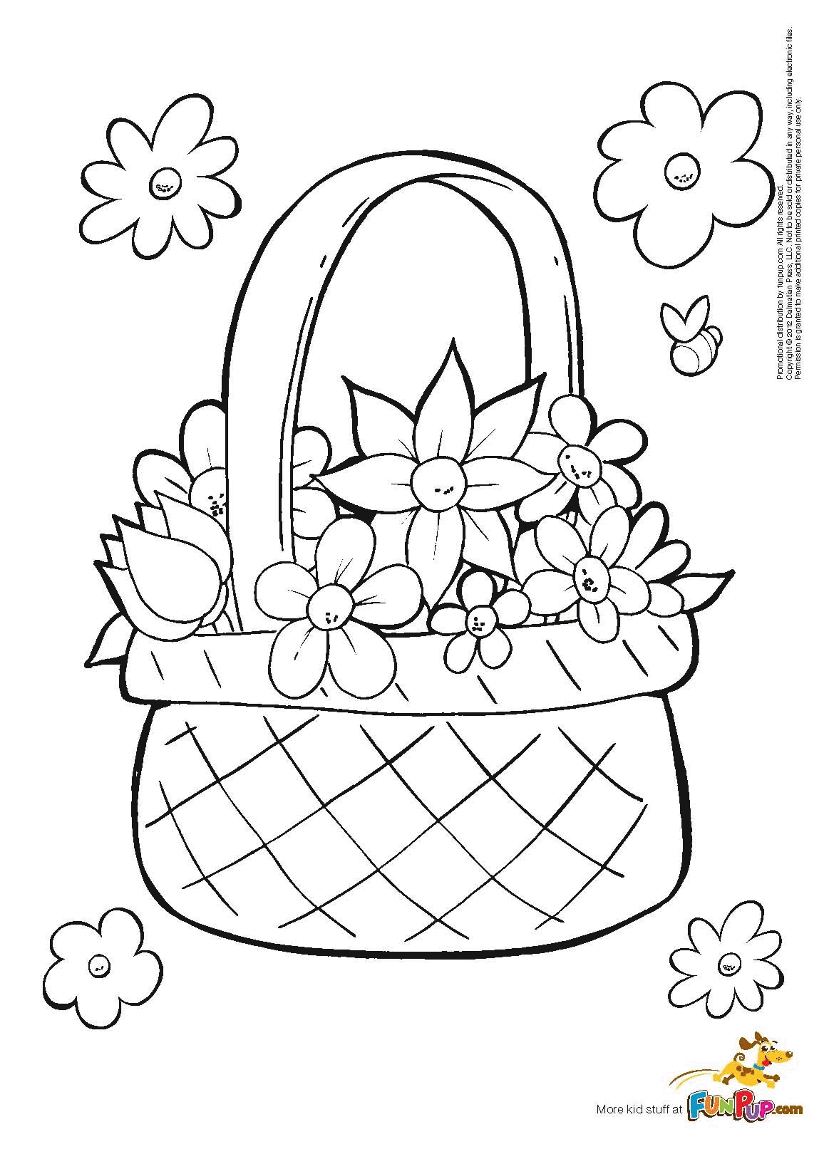 Easter Flowers Coloring Pages (Page 1) - Line.17QQ.com