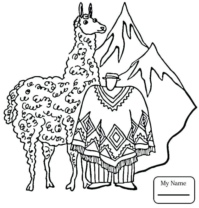 Llamas Coloring Pages - Coloring Home