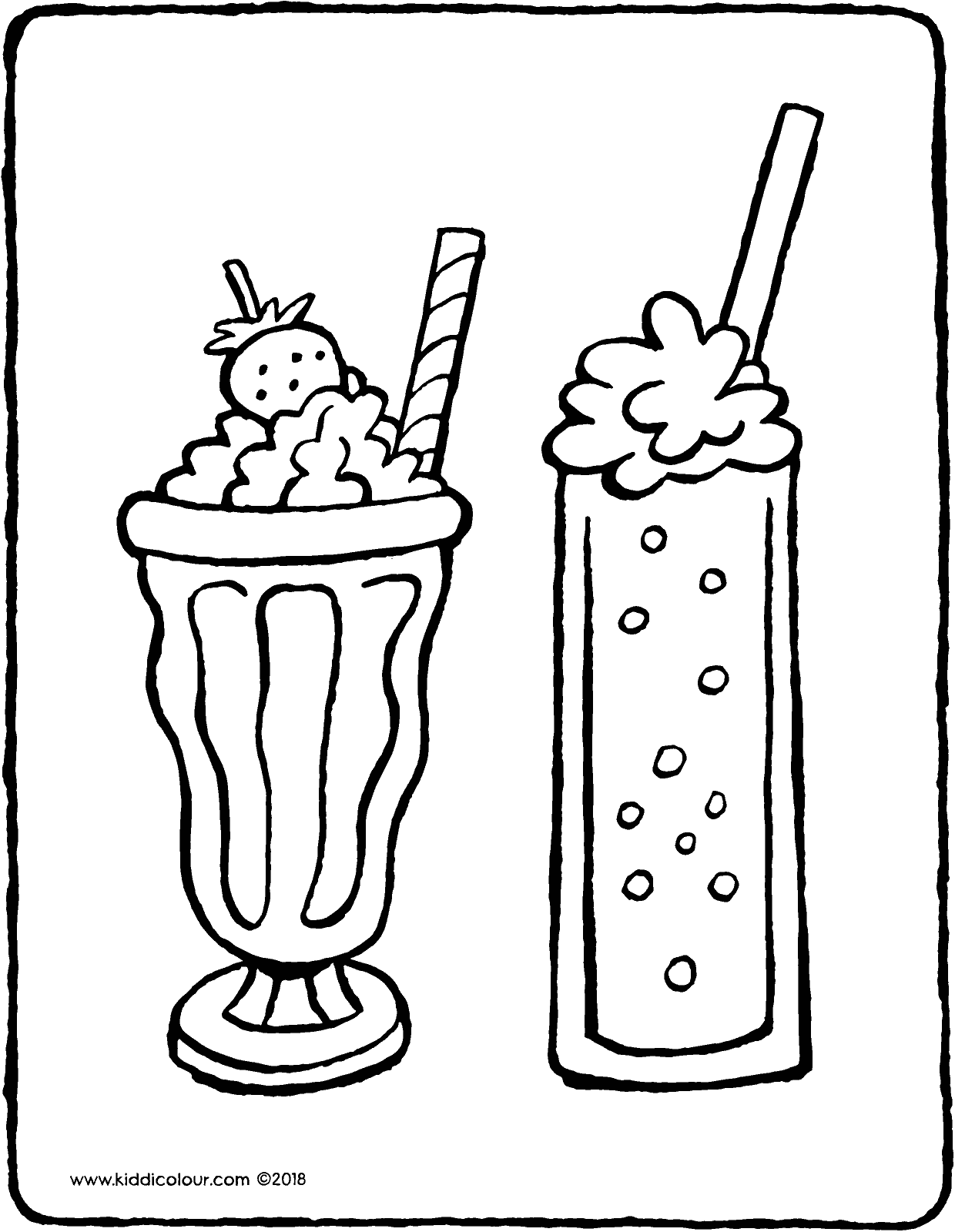 Milkshake Coloring Pages   Coloring Home