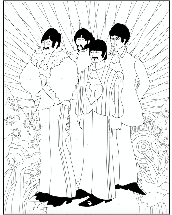 Beatles Coloring Home