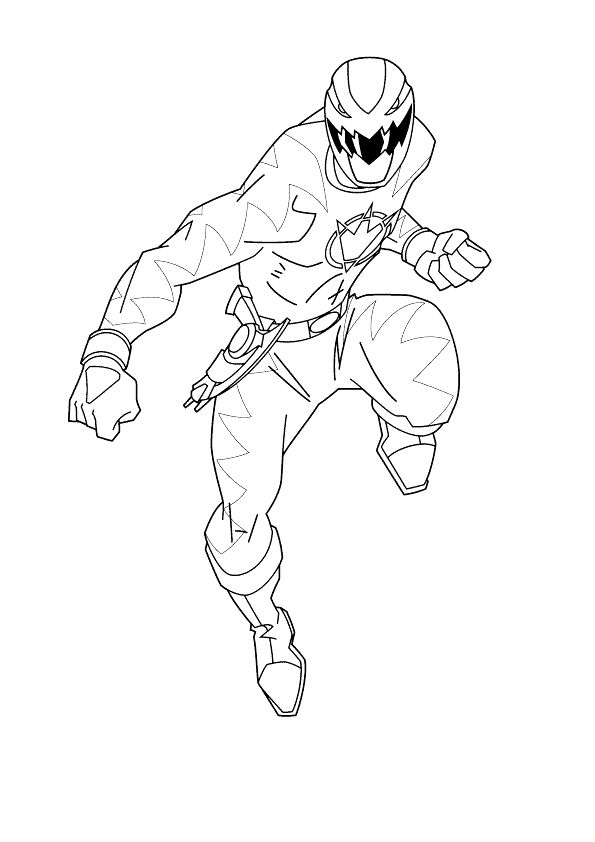 Power Ranger Valentine Coloring Pages