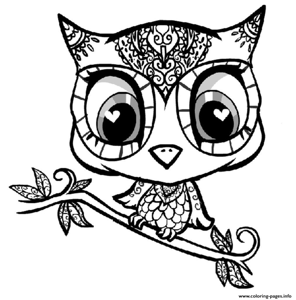 Cute Bird For Girls Coloring Pages Printable
