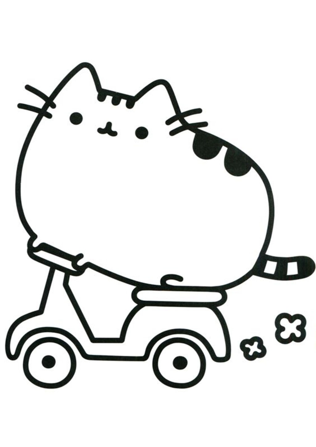 Pusheen Cat Coloring Pages   Coloring Home