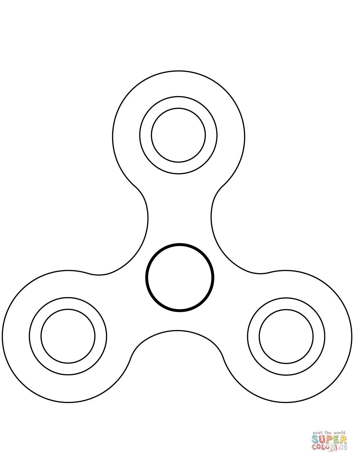 Fidget Spinner coloring page | Free Printable Coloring Pages