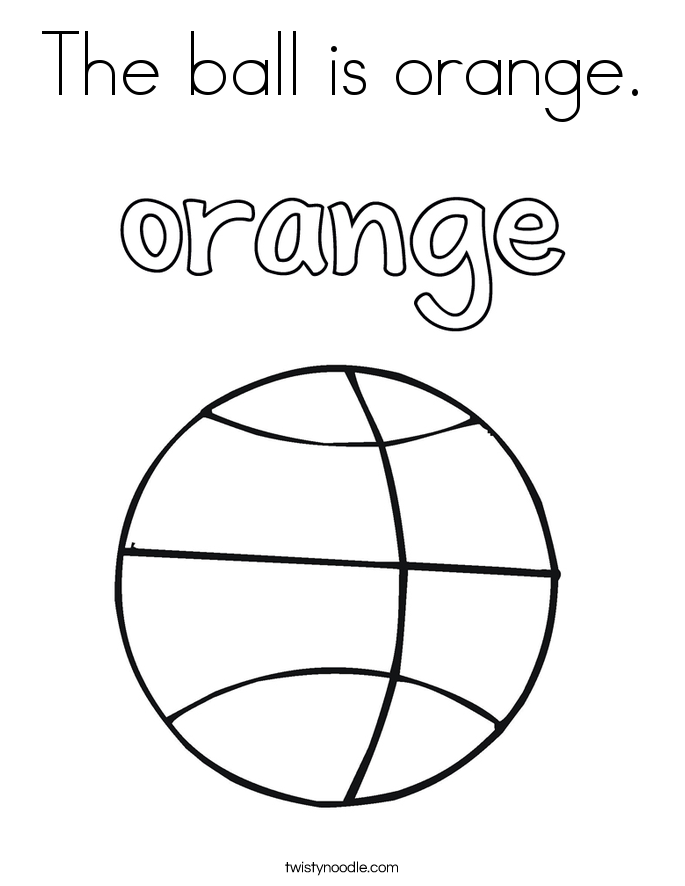Coloring pages for the color orange