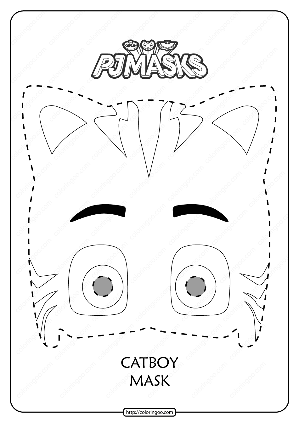 Free Printable Catboy PJ Masks Coloring Page - Coloring Home