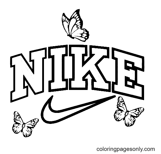 Nike Coloring Page Page For Kids And Adults - Coloring Home