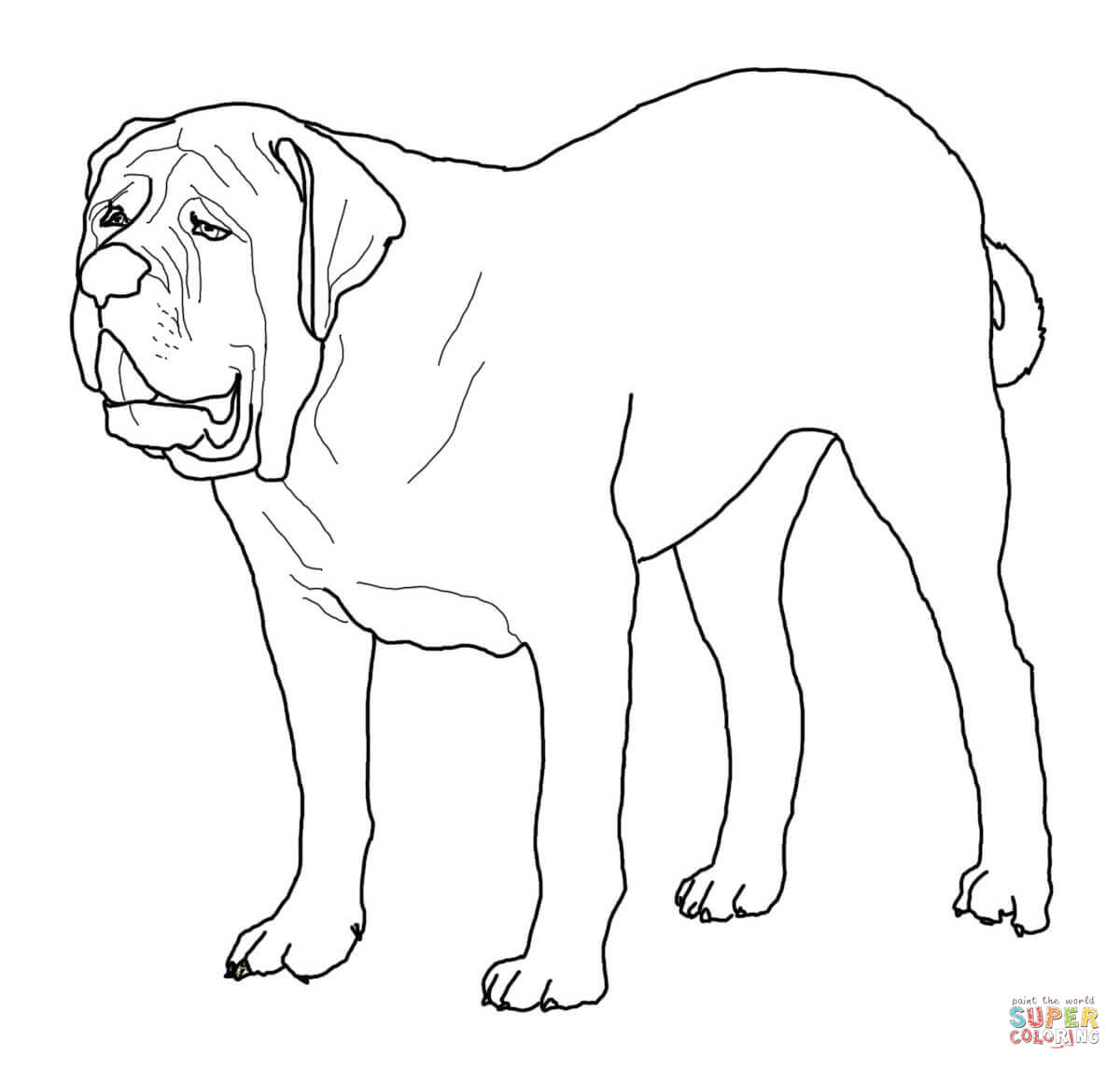 English Bulldogs with Puppy coloring page | Free Printable ...