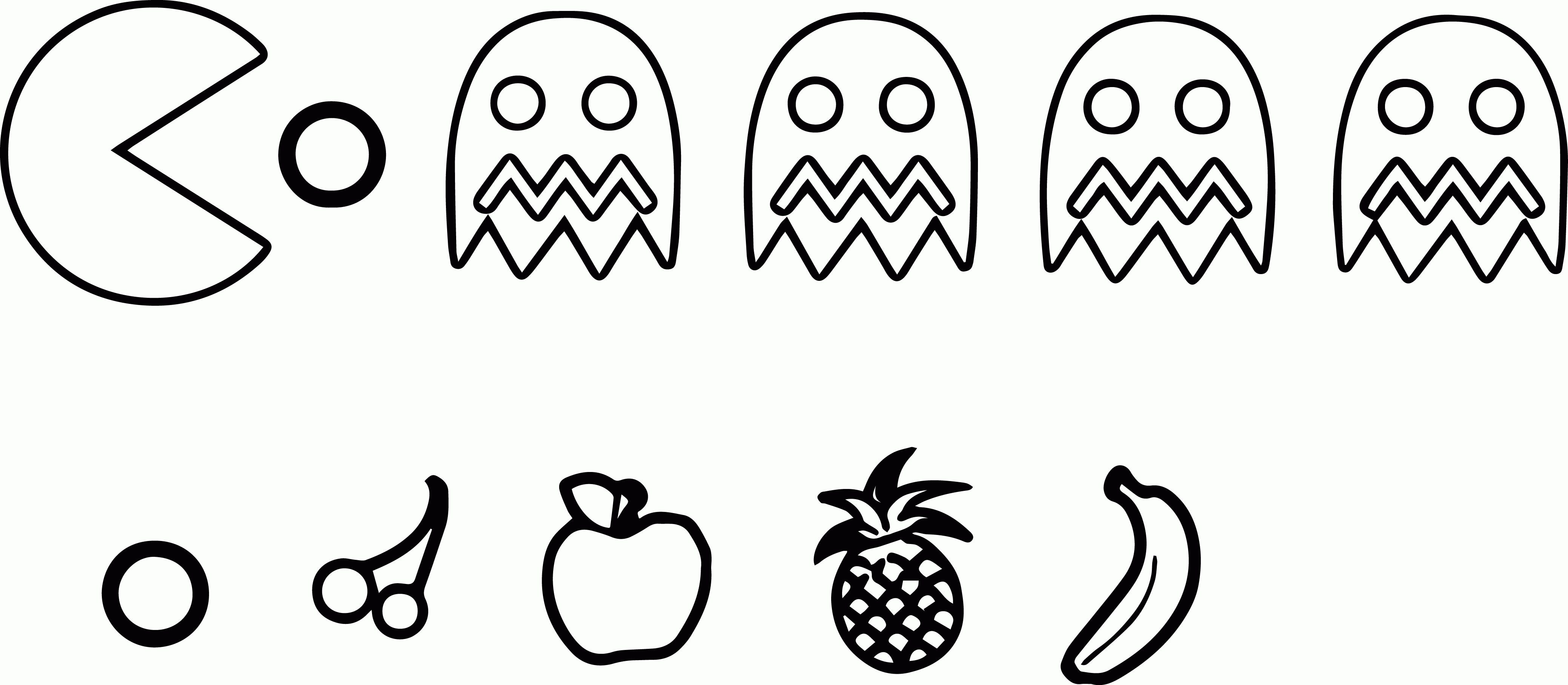 pacman coloring page - High Quality Coloring Pages