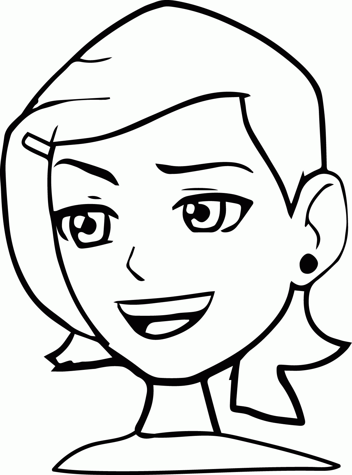 Ben 10 Gwen Face–coloring Page | Wecoloringpage