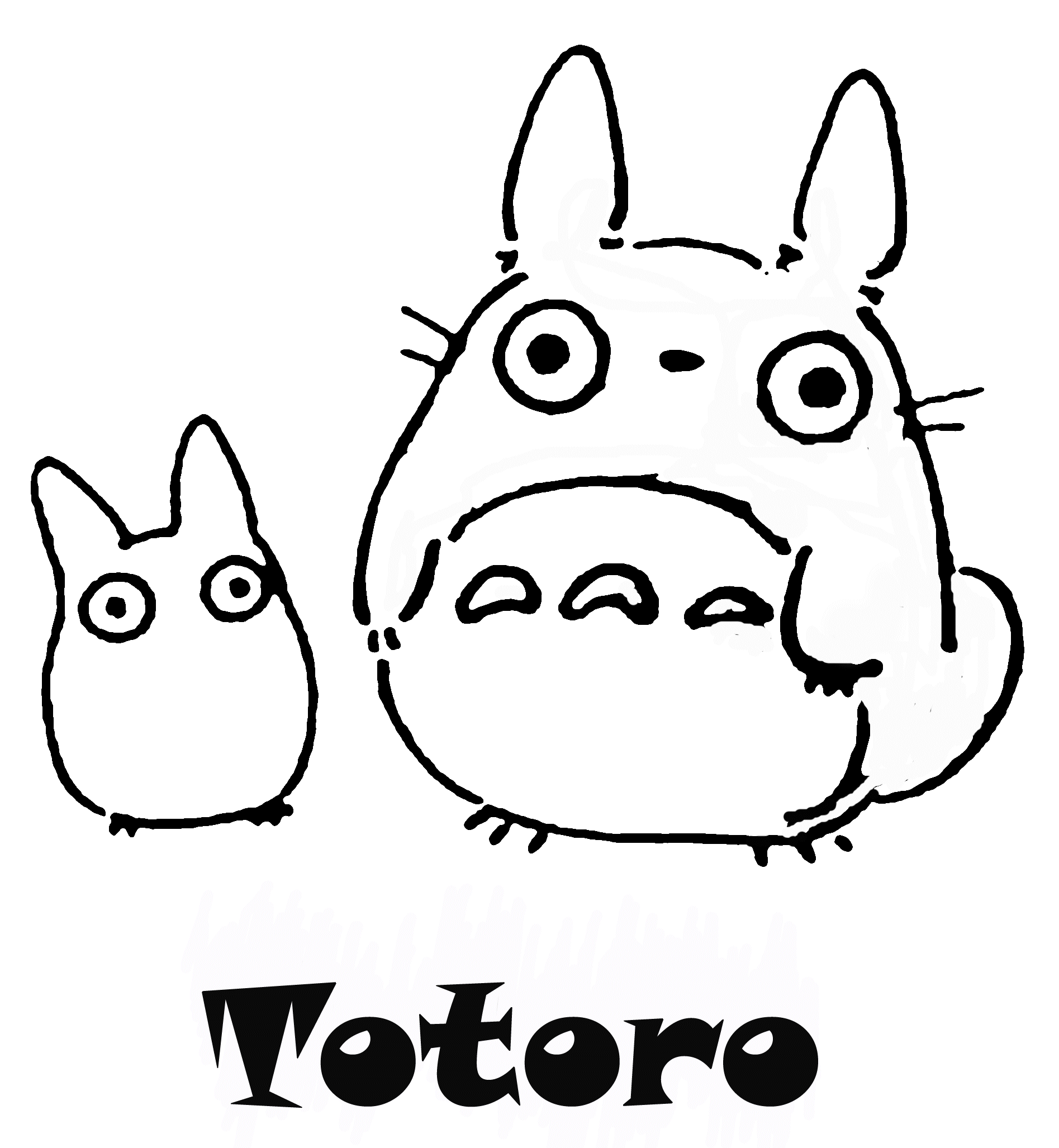 Totoro coloring pages to download and print for free
