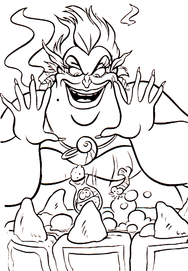 Ursula Coloring Pages To Download And Print For Free   Coloring Home