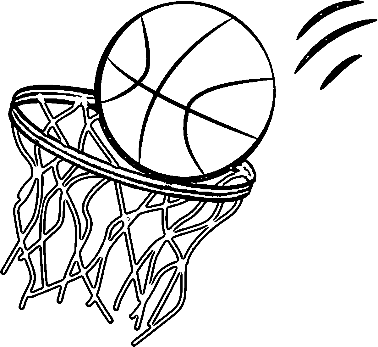 Basketball Playing Basketball Coloring Page (3) | Wecoloringpage
