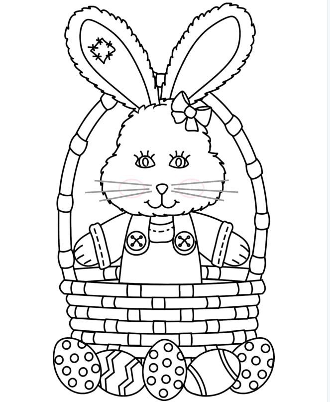11 Places for Free Easter Bunny Coloring Pages