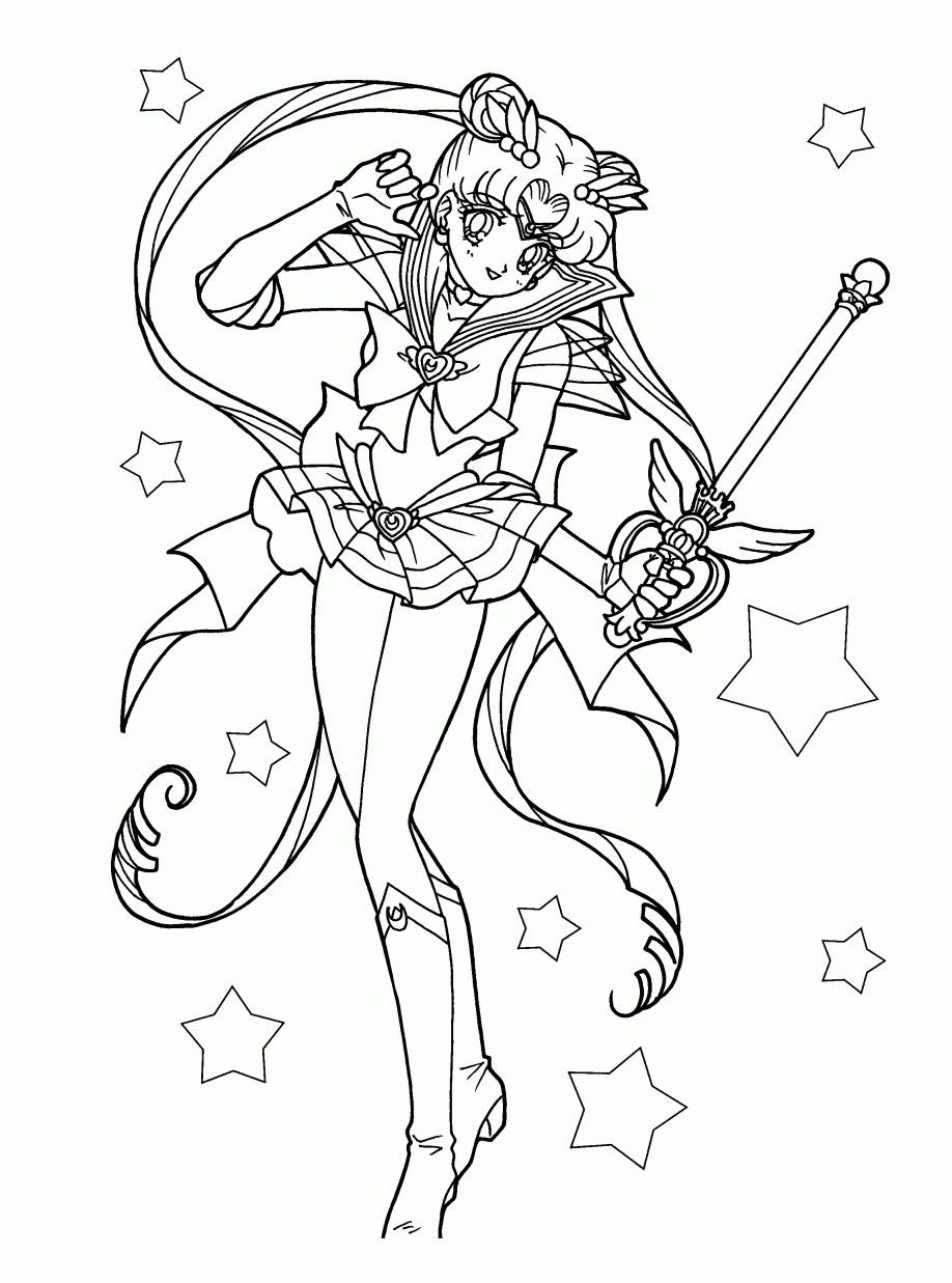 Sailor Moon Coloring Pages @ The Doll Palace Sailor Moon Coloring ...