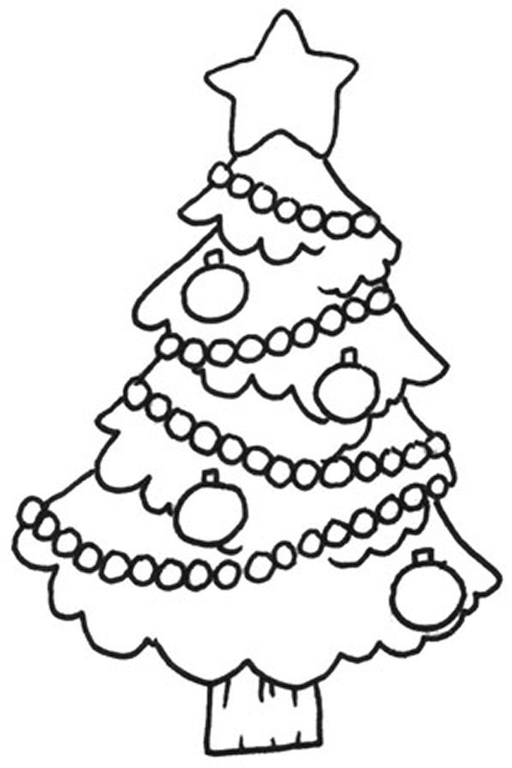 Free Printable Christmas Tree Coloring Pages For Kids - ClipArt ...